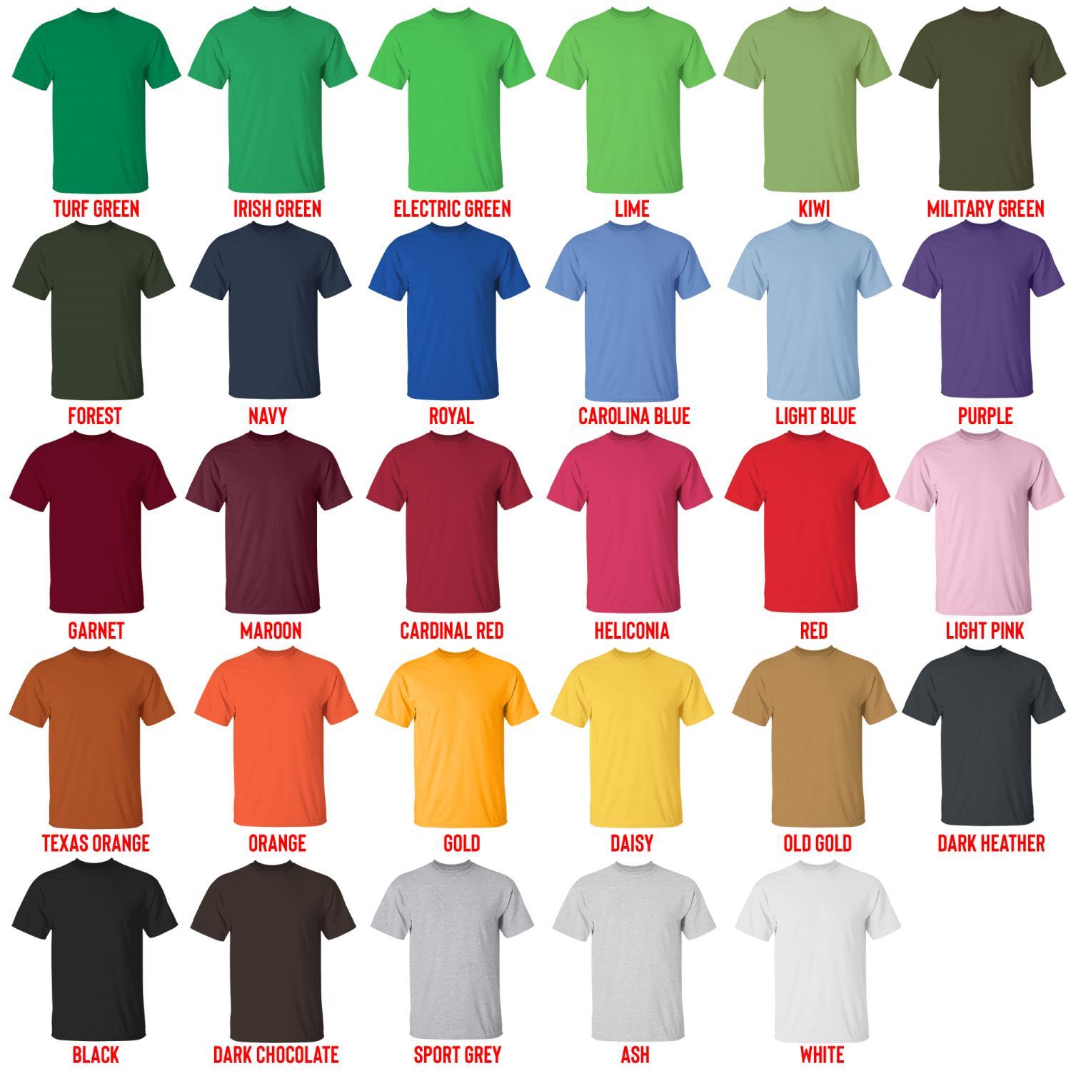 t shirt color chart - RimWorld Merch