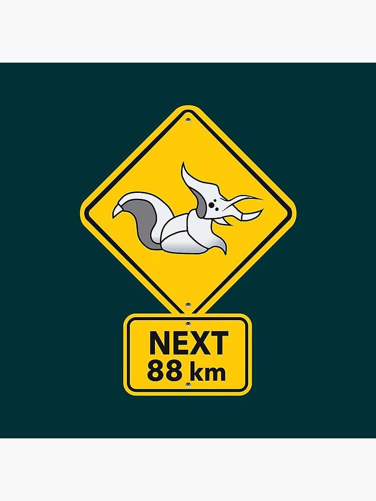 Rimworld Megaspider Warning Road Sign Funny Meme Indie Online Video Game Hd High Quality Online Stor Throw Pillow - Image 2