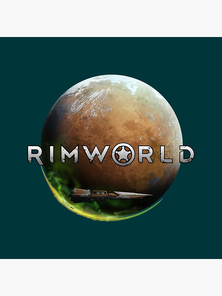 Rimworld Planet 1 Throw Pillow - Image 2