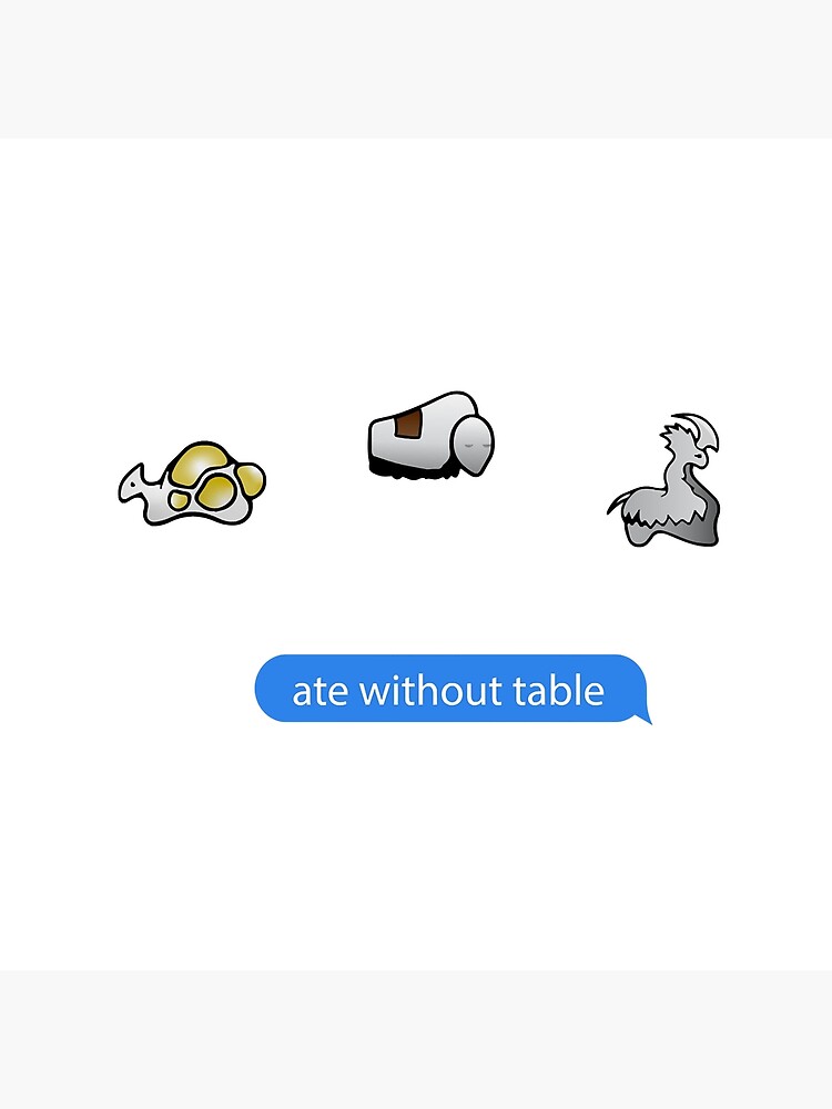 Ate Without Table Rimworld Meme Game Throw Pillow - Image 2
