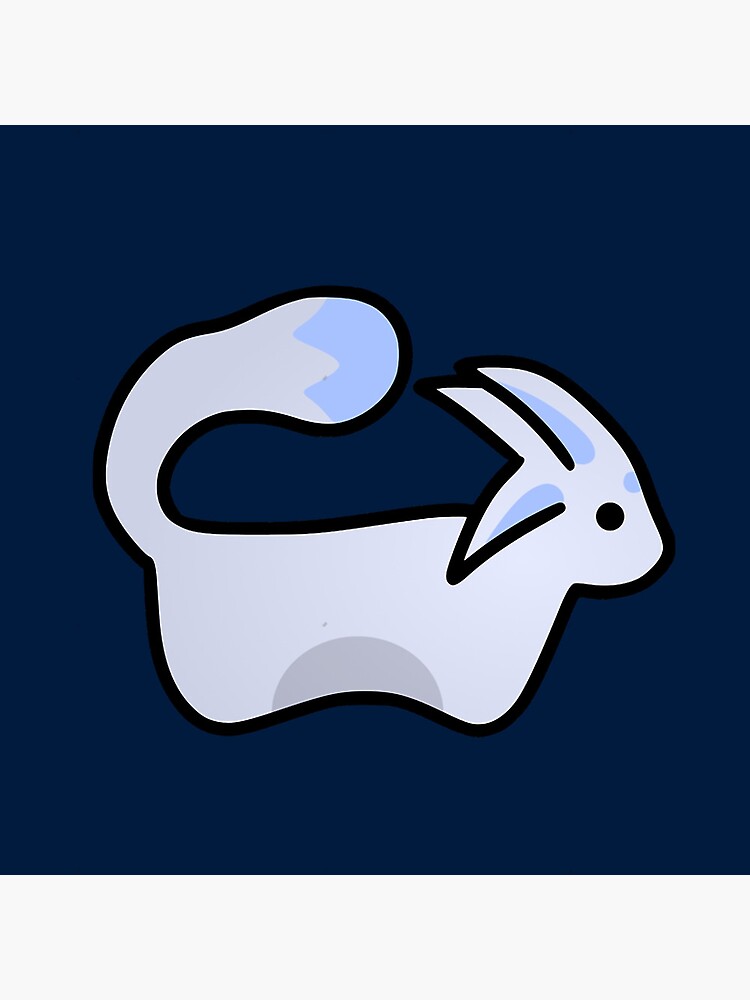 Rimworld Cat Blue Throw Pillow - Image 2