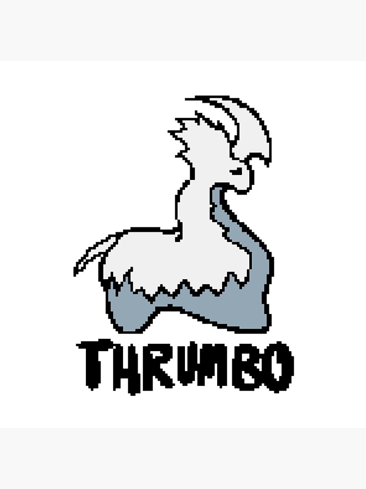 Pixel Art Thrumbo Throw Pillow - Image 2
