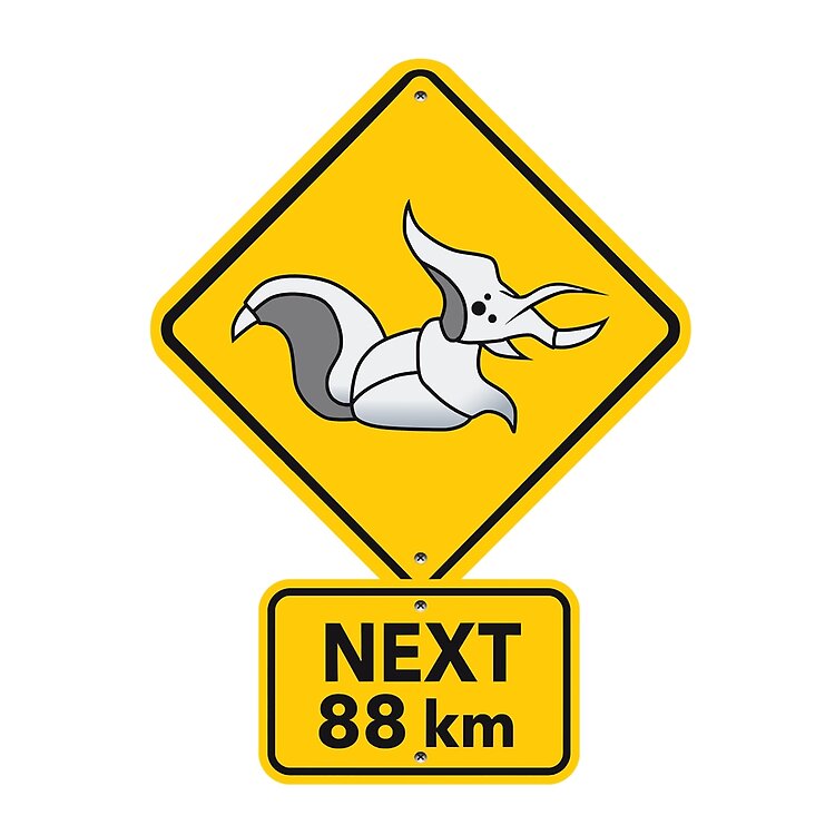 Rimworld Megaspider Warning Road Sign Funny Meme Indie Online Video Game Tote Bag - Image 2
