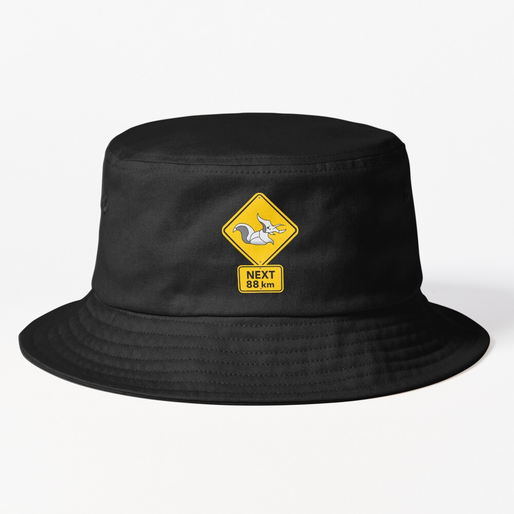 Rimworld Megaspider Warning Road Sign Funny Meme Indie Online Video Game Hd High Quality Online Stor Bucket Hat
