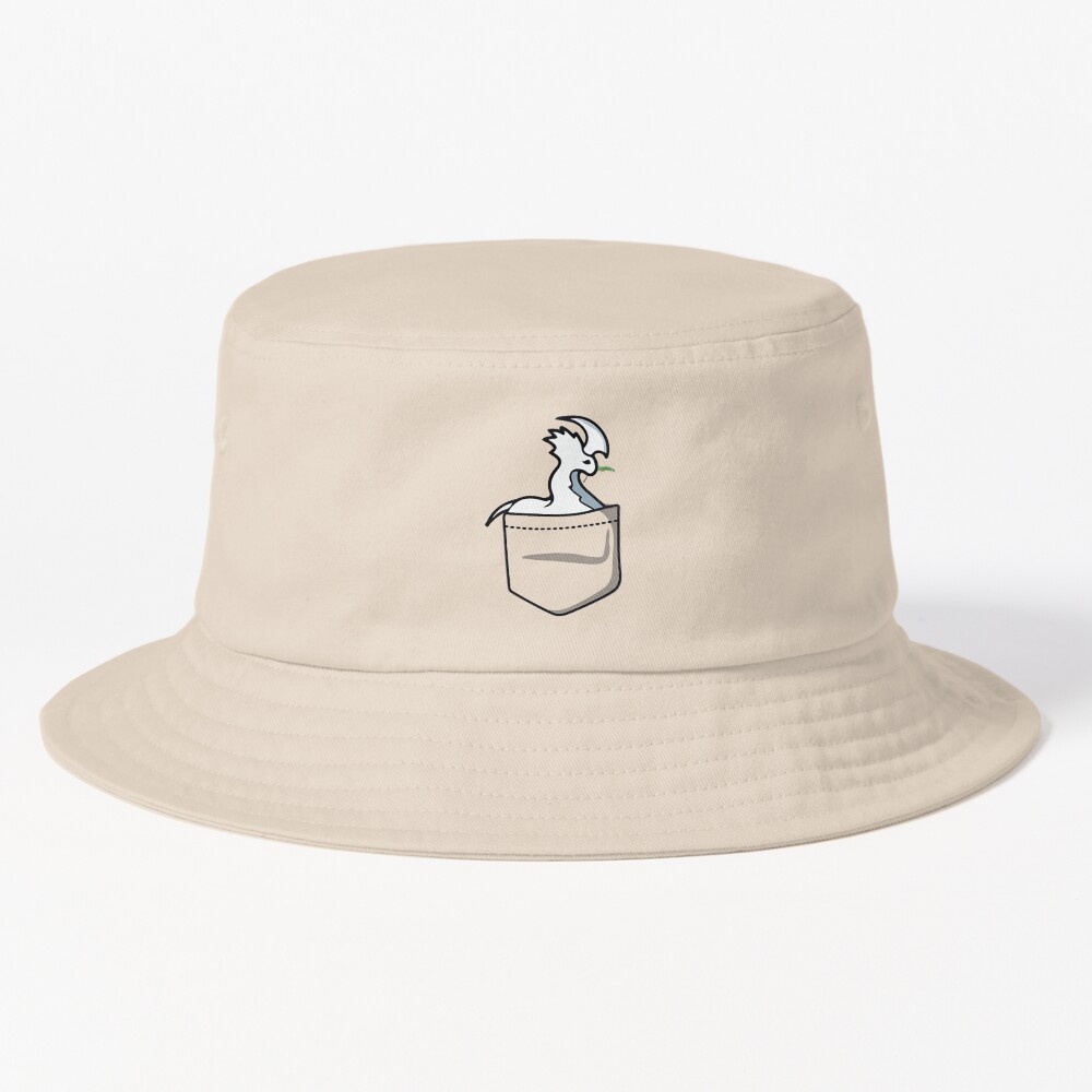 Rimworld Gaming Pocket Tee Thrumbo Chewing Pine Tree Branch Funny Meme Bucket Hat