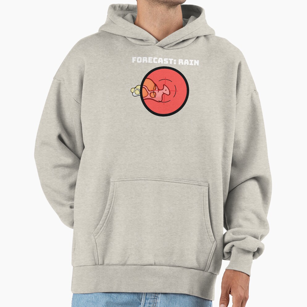 Rimworld Gaming Hunting Boomalope Forecast Rain Funny Meme Indie Online Video Game Hd High Quality Hoodie - Image 3