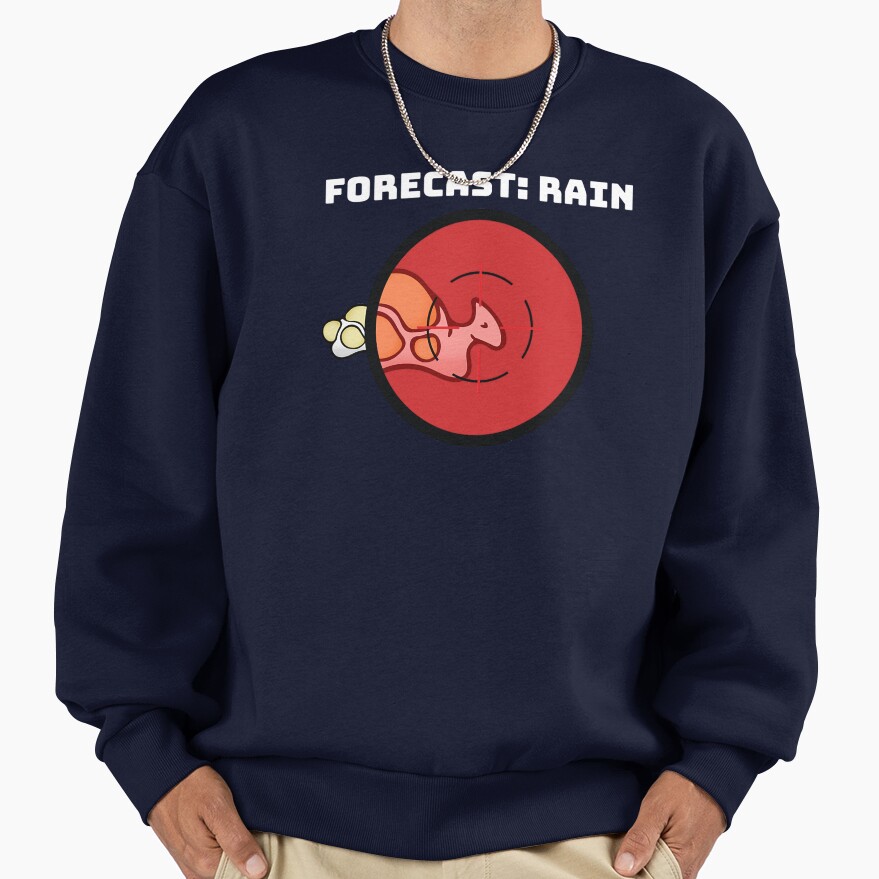 Rimworld Gaming Hunting Boomalope Forecast Rain Funny Meme Indie Online Video Game Hd High Quality Sweatshirt - Image 5
