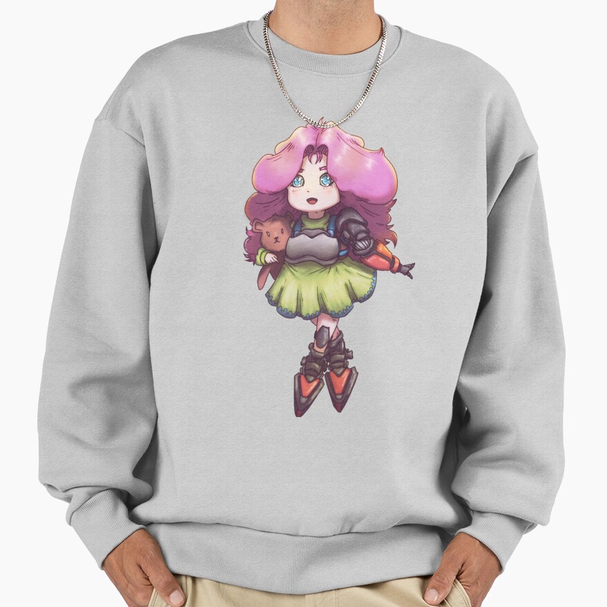 Rimworld Baseliner Xenotype Cyborg Girl Sweatshirt - Image 4