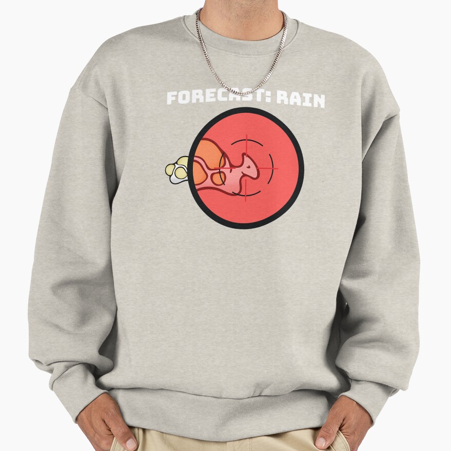 Rimworld Gaming Hunting Boomalope Forecast Rain Funny Meme Indie Online Video Game Hd High Quality Sweatshirt - Image 3