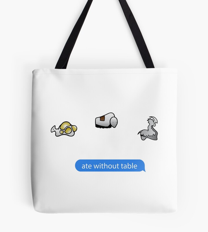 Ate Without Table Rimworld Meme Game Tote Bag