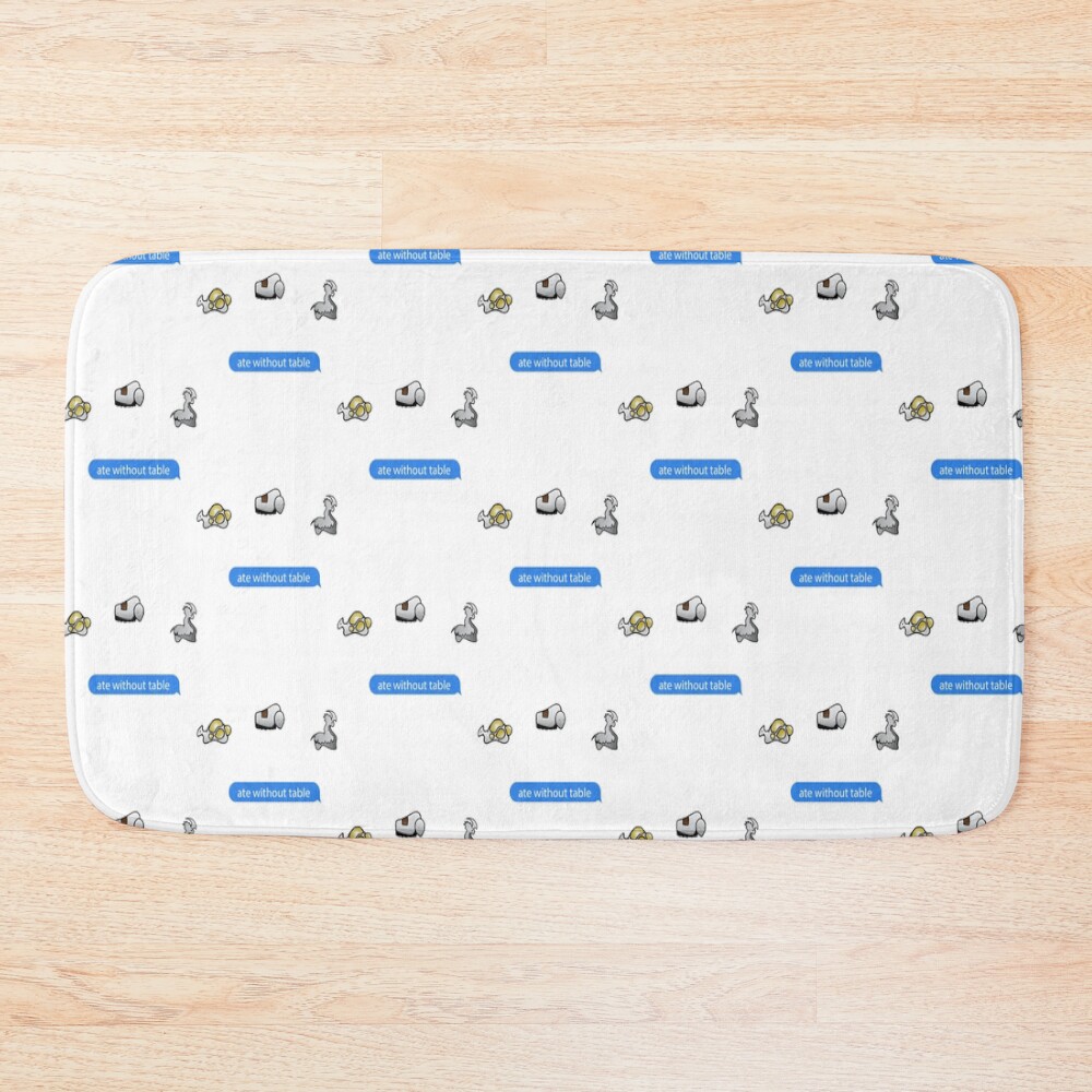 Ate Without Table Rimworld Meme Game Bath Mat