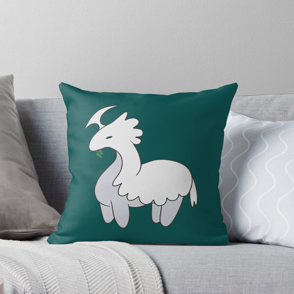 Rimworld Thrumbo36 Throw Pillow