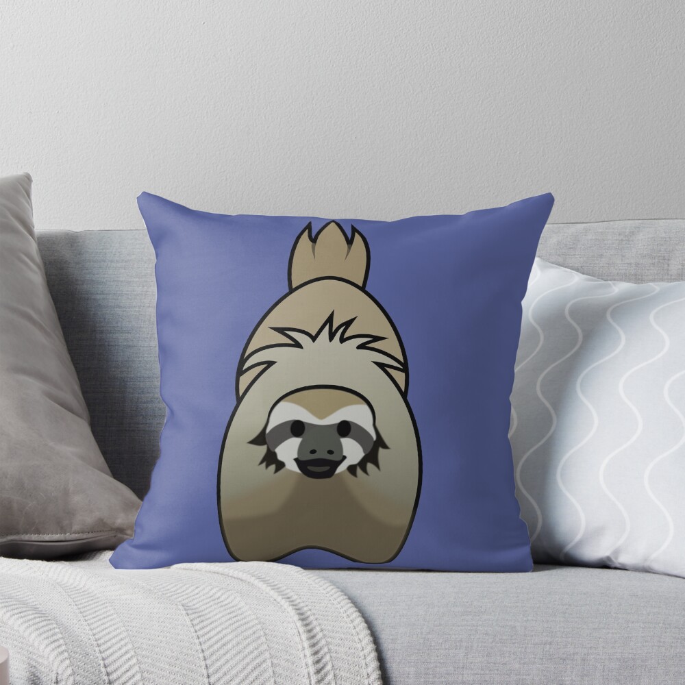Rimworld Megasloth Animal Throw Pillow