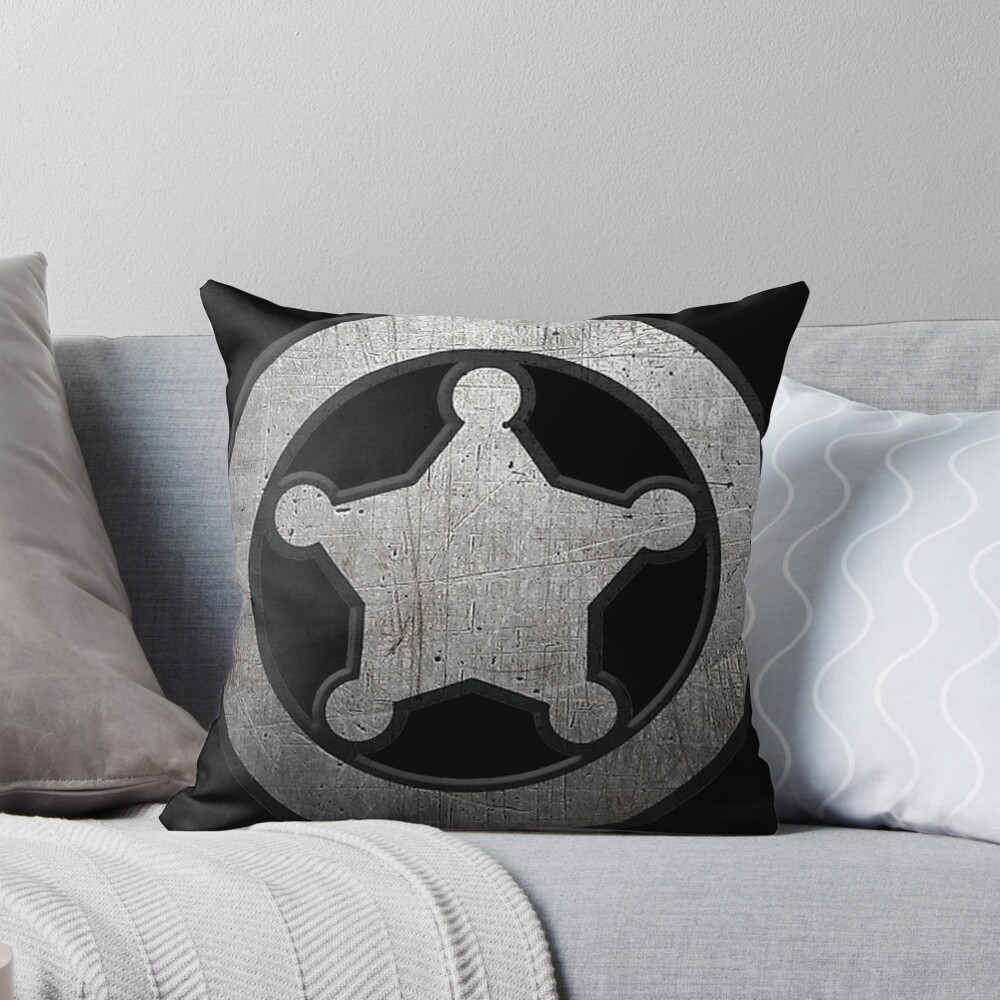 Rimworld Badge Throw Pillow