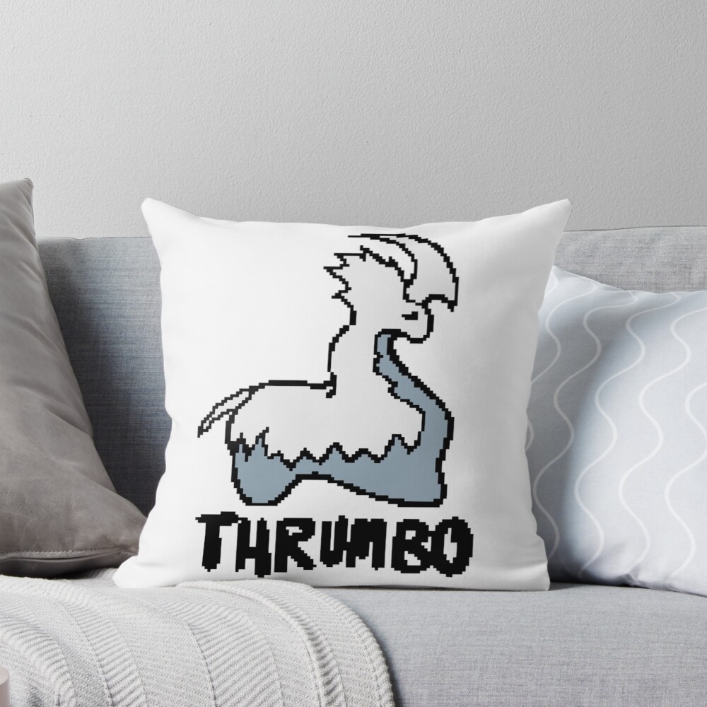 Pixel Art Thrumbo Throw Pillow